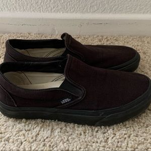 black slip on vans